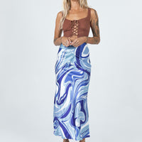 Medika Midi Skirt Blue