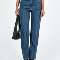 Kirk Straight Leg Jeans Dark Wash Denim