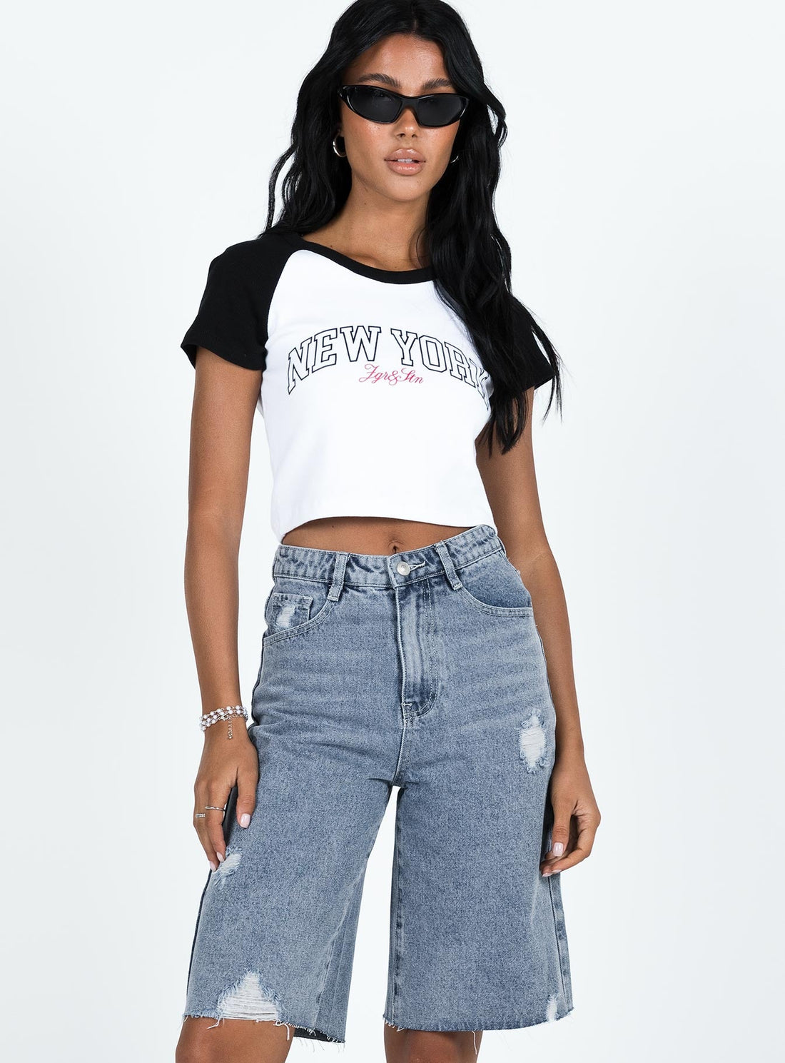 Lexfield Denim Shorts Light Wash