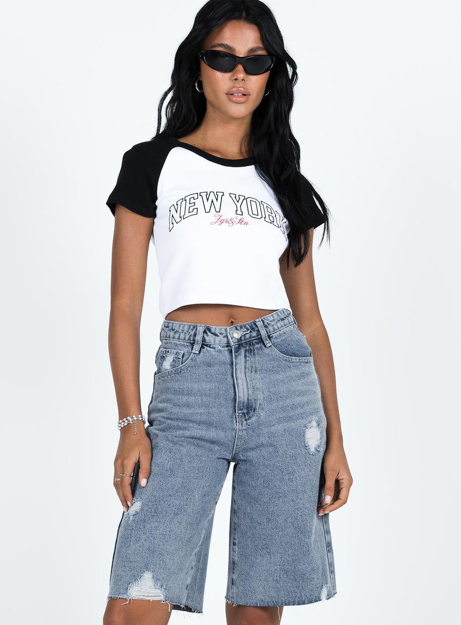 Lexfield Denim Shorts Light Wash