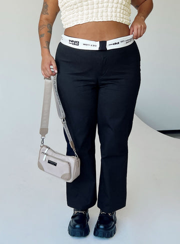 Dava Low Rise Pants Black Curve