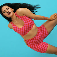 Love Game Bike Shorts Pink / Red