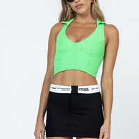 Dava Low Rise Mini Skirt Black