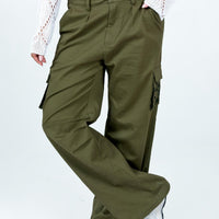 Paisley Tattoo Cargo Pants Khaki