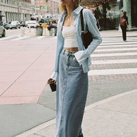 McGuane Denim Midi Skirt