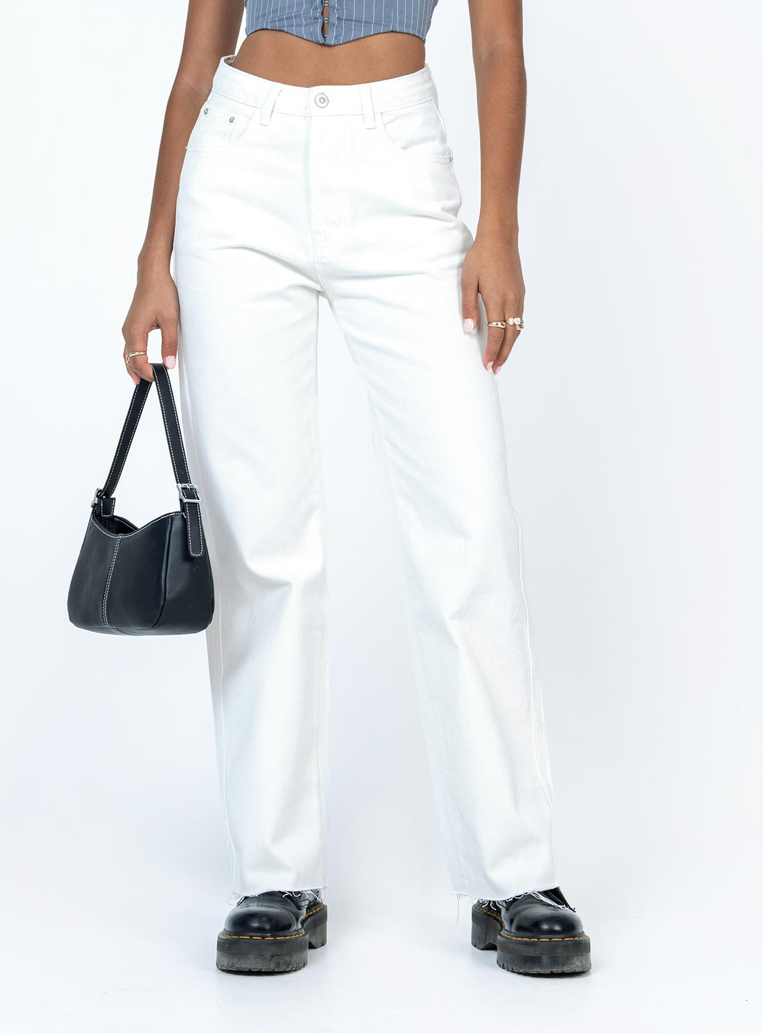 Shanelle Straight Leg Jean White