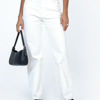 Shanelle Straight Leg Jean White