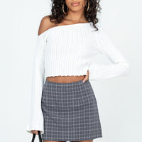 Selby Mini Skirt Grey Check