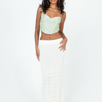 Edin Maxi Skirt White