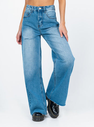 Mora Wide Leg Denim Jeans