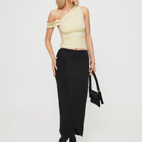 Callile Maxi Wrap Skirt Black