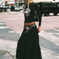 Hale Midi Skirt Black