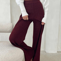 Montana Knit Pants Maroon