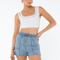 Milady Shorts Light Blue