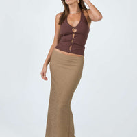 Jaynee Maxi Skirt Beige