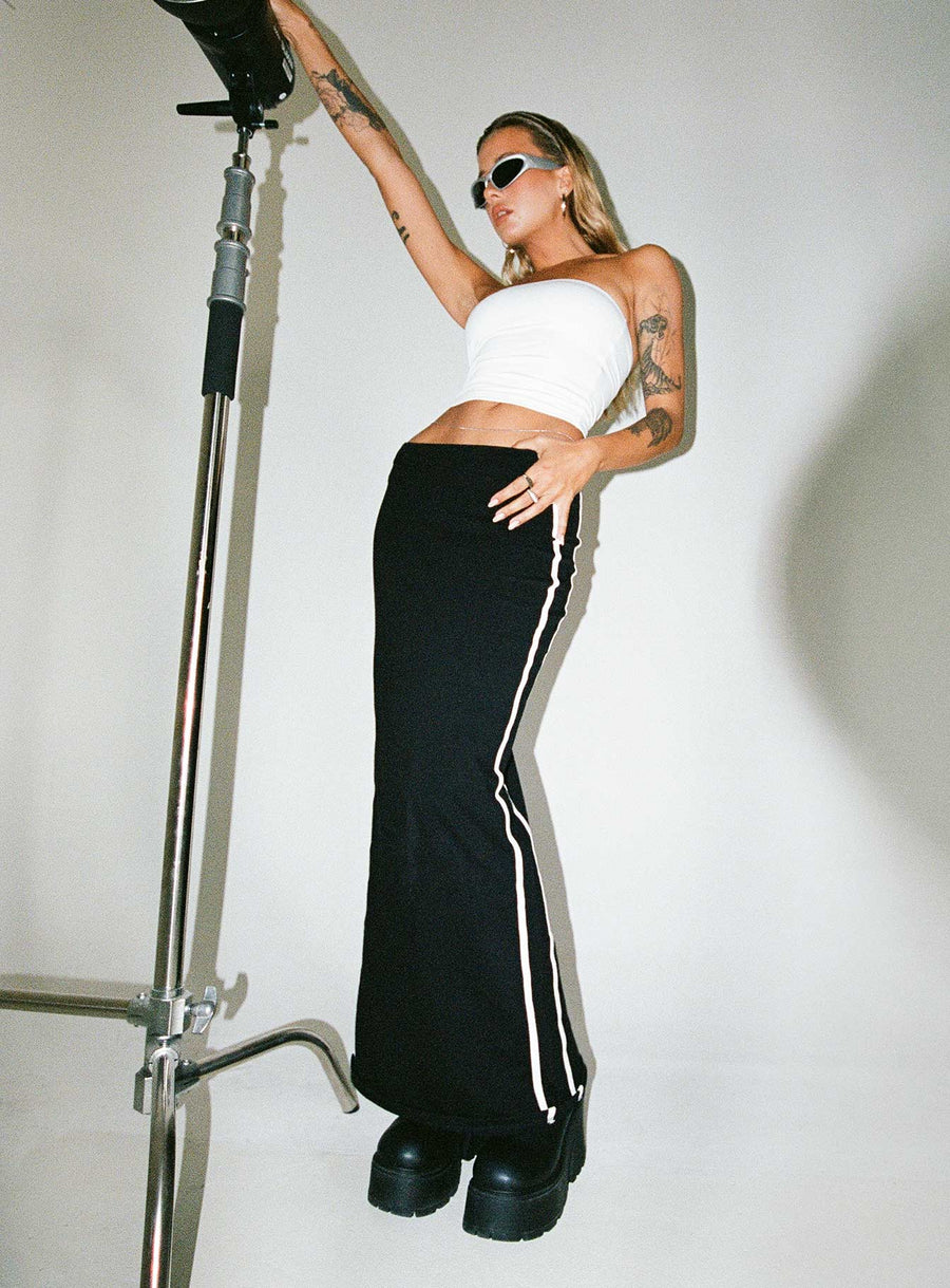 JGR & STN Bianca Maxi Skirt Black