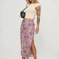 Rinaldie Maxi Skirt Pink Multi