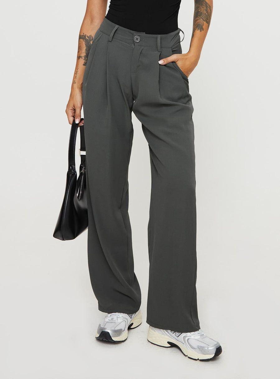 Nikkey Low Rise Pants Slate