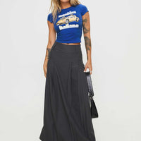 Boss Girl Maxi Skirt Slate