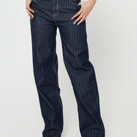 Rathlyn Pinstripe Jeans Dark Denim