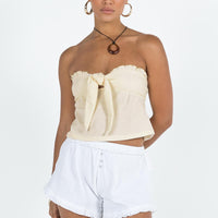 Daisy Shorts White