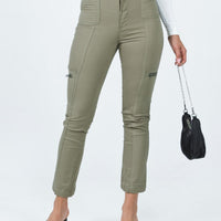 In Line Straight Leg Cargo Pants Green