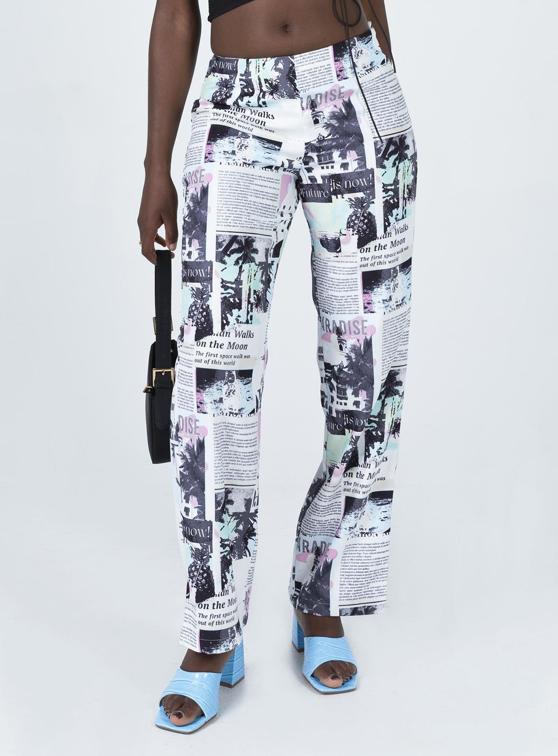 In My Element Mid Rise Pants White