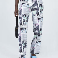 In My Element Mid Rise Pants White
