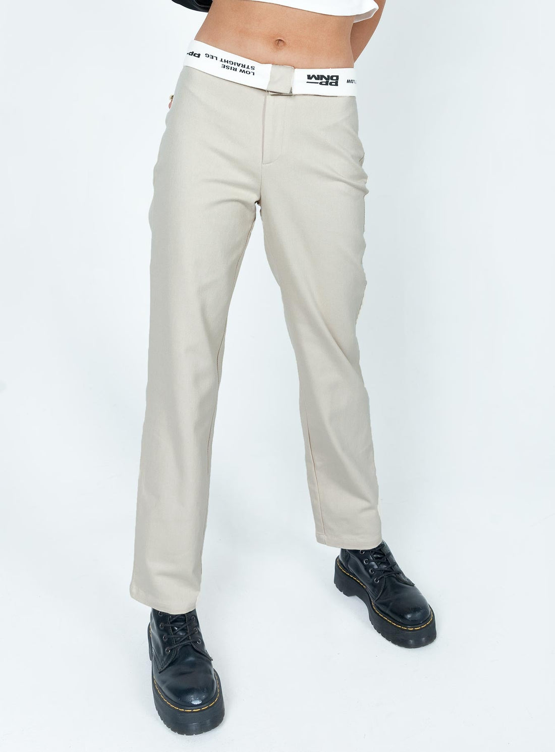 Dava Low Rise Pants Cream