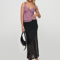 Dauntless Sheer Maxi Skirt Black