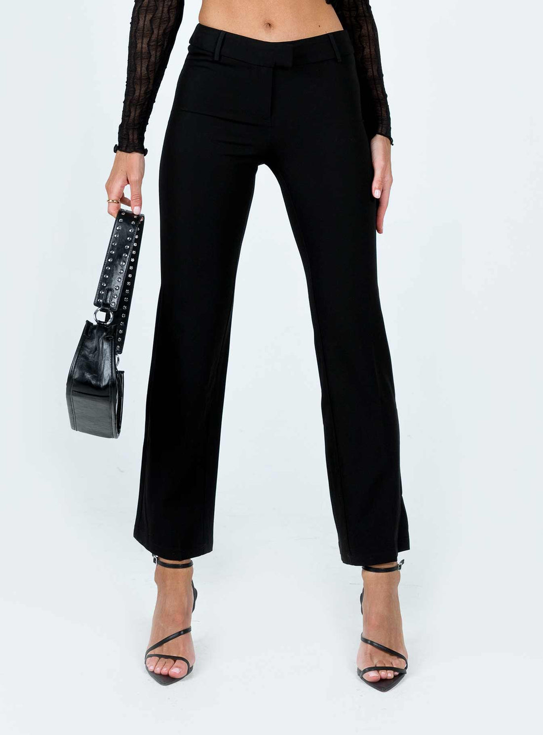 Norton Low Rise Pants Black