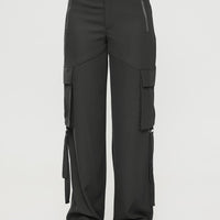 Matcha Silky Utility Cargo Pants Slate