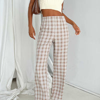 Caronia Check Pants Beige