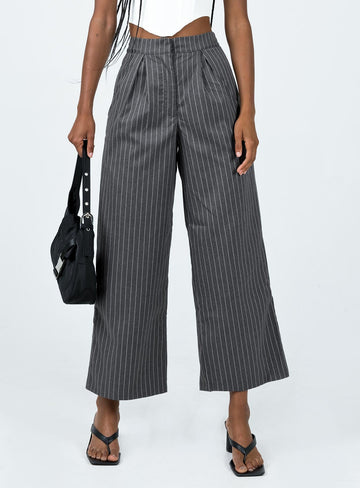 Montez Pants Grey Pinstripe