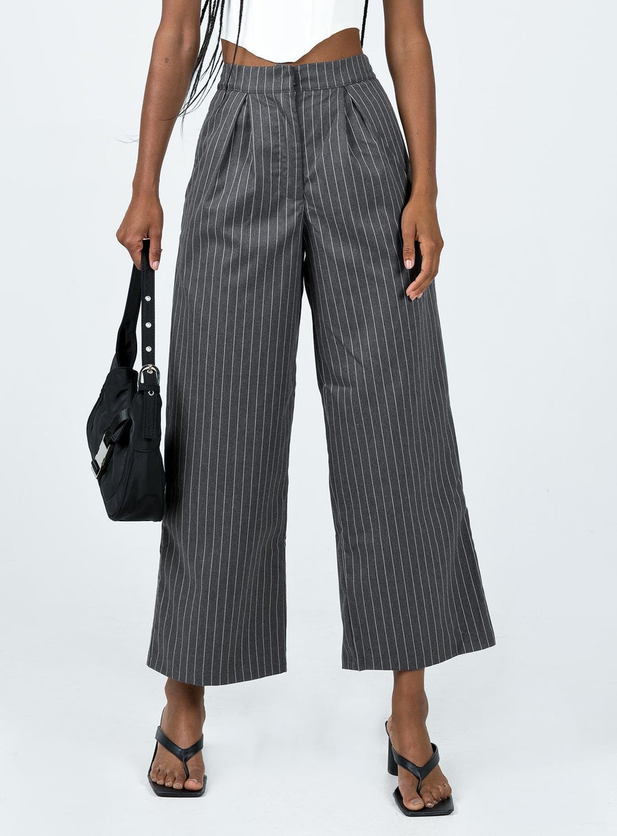 Montez Pants Grey Pinstripe
