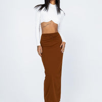 Jones Maxi Skirt Brown