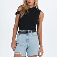 Maggie Denim Shorts Mid Wash