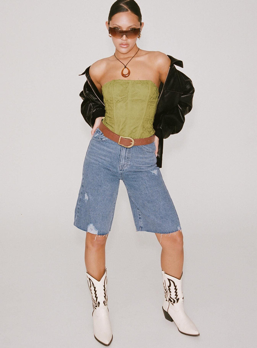 Lexfield Denim Shorts Light Wash