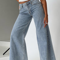 Toby Low Rise Baggy Jeans Light Wash