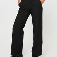 Jeller Pinstripe Pants Black