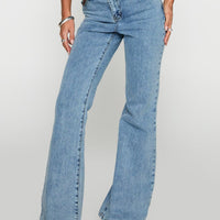 Magic Mirror Mid Rise Bootleg Jeans Ice Wash Petite