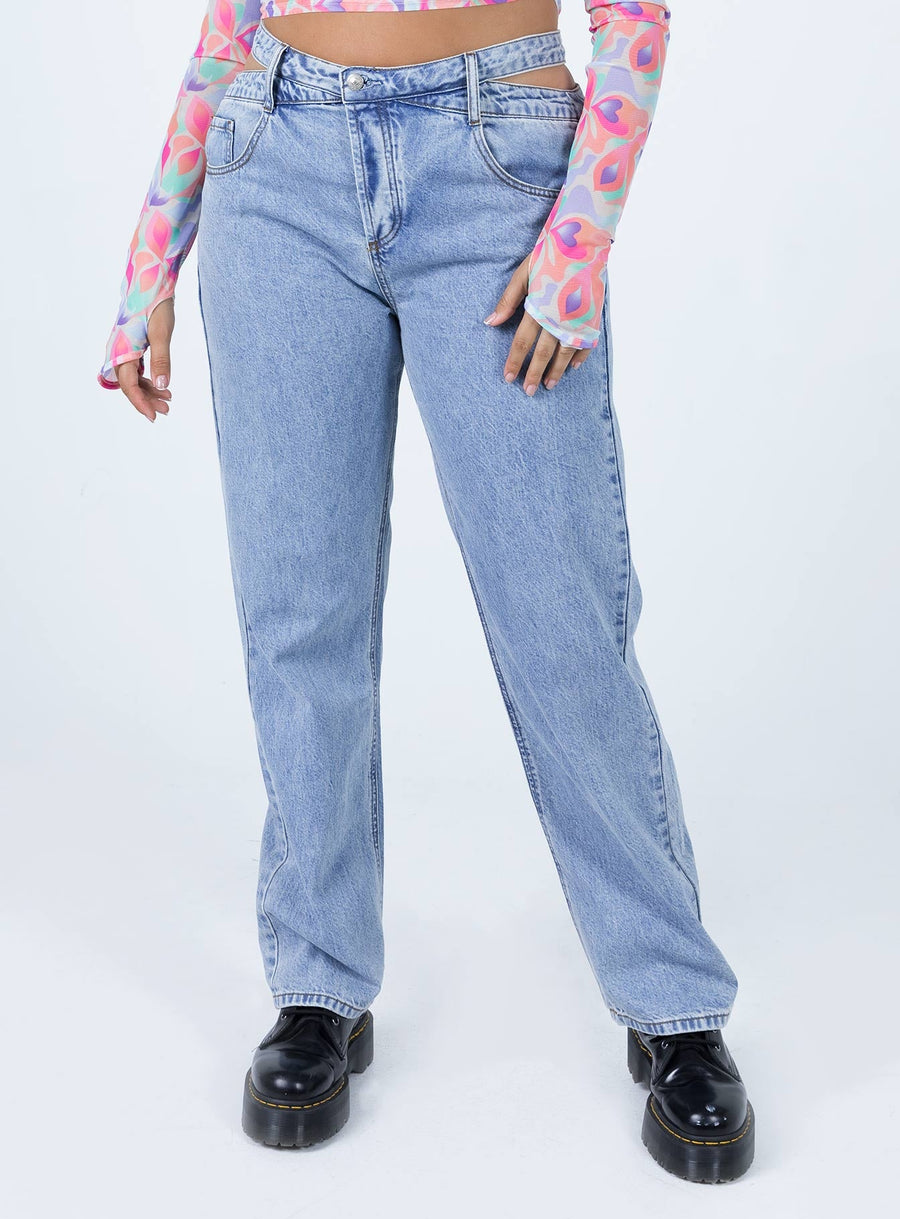 Mollie Asymmetric Denim Jeans