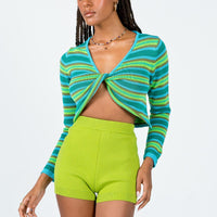 Rowen Basic Knit Shorts Green