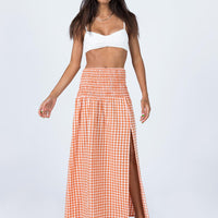 Jamilla Maxi Skirt Orange