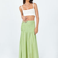 Porto Maxi Skirt Green