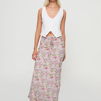 Emily Maxi Skirt Pink Floral