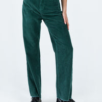 Kalinda Jeans Green Cord