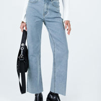 Pyrene Straight Leg Jeans Mid Wash Denim