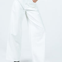 Patridge Wide Leg Jeans White