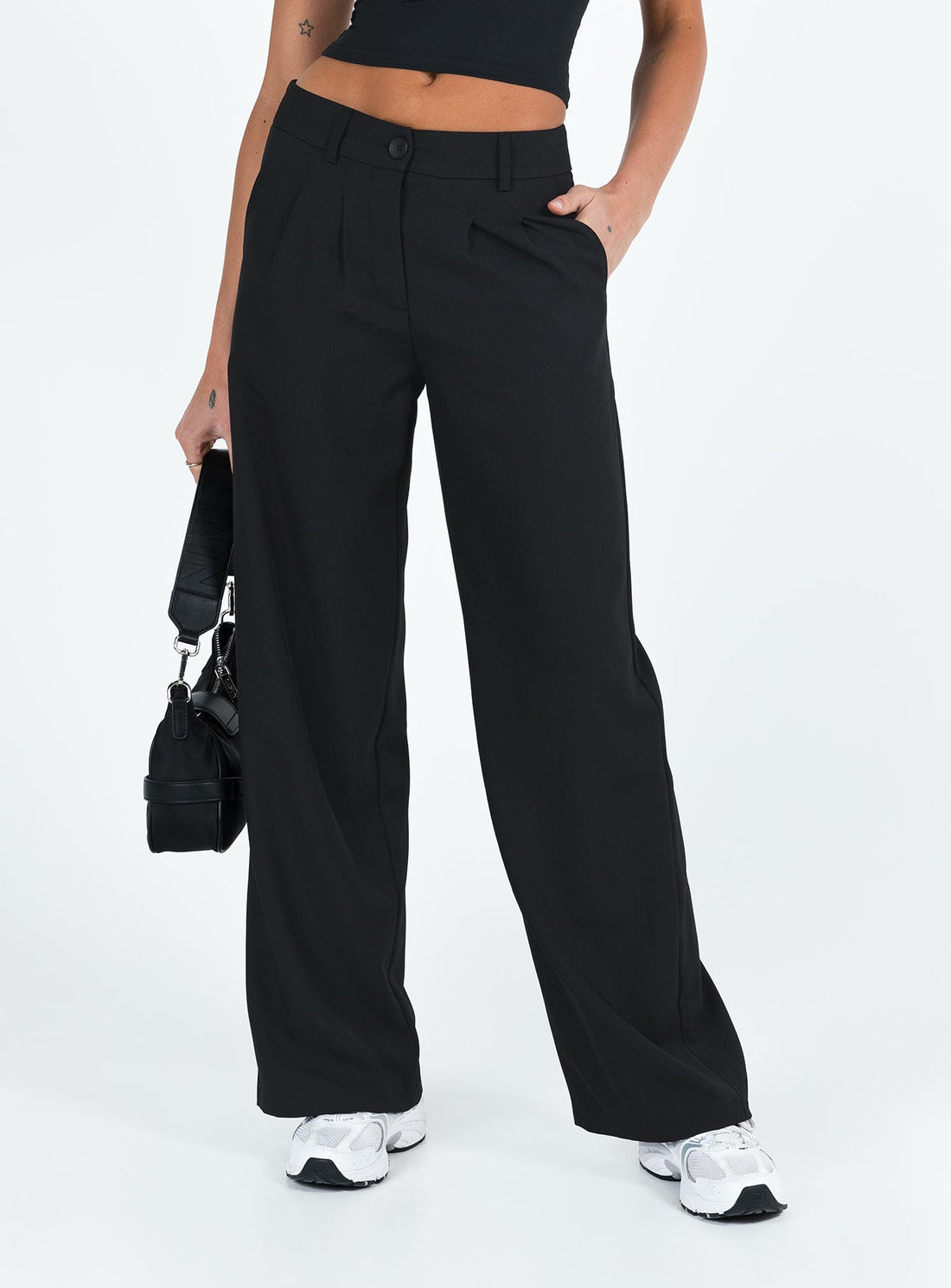 Archie Low Rise Pants Black Tall